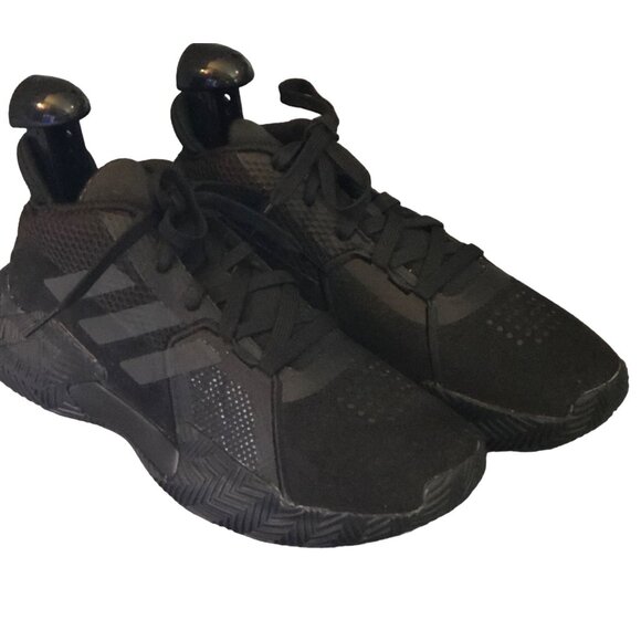 Adidas Court Vision 2 Grade School Boys' Basketball Shoe "Core Black" Size - Picture 2 of 12